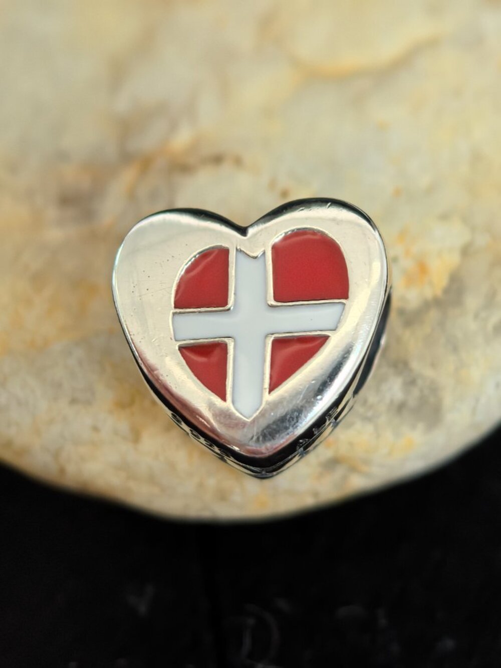 Pandora DENMARK Exclusive Travel Heart Charm, S925 Silver Jewelry (Women's)